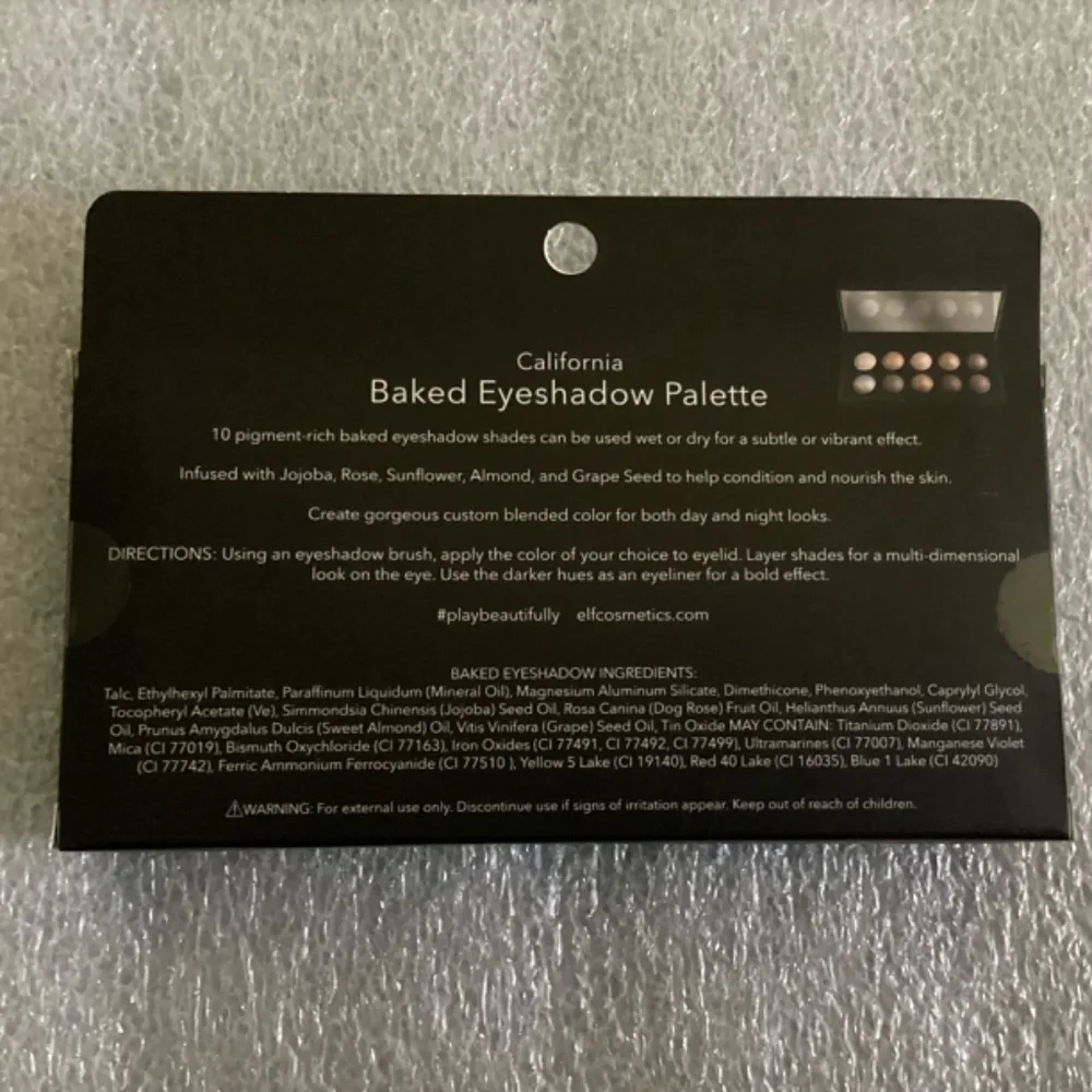 e.l.f. California Baked Eyeshadow Palette New net wt 0.28 oz/8 oz